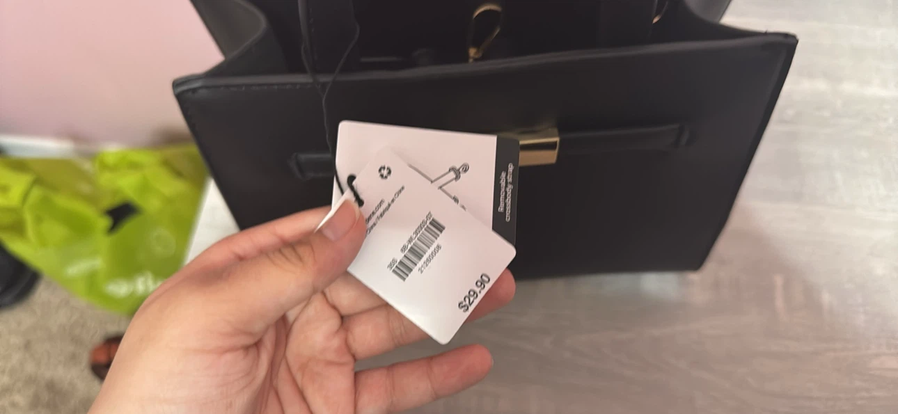 New Black Handbag with Removable Crossbody Strap - photo 4