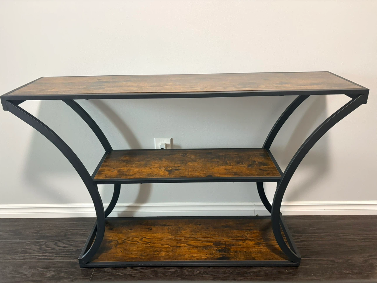 Rustic Industrial Console Table