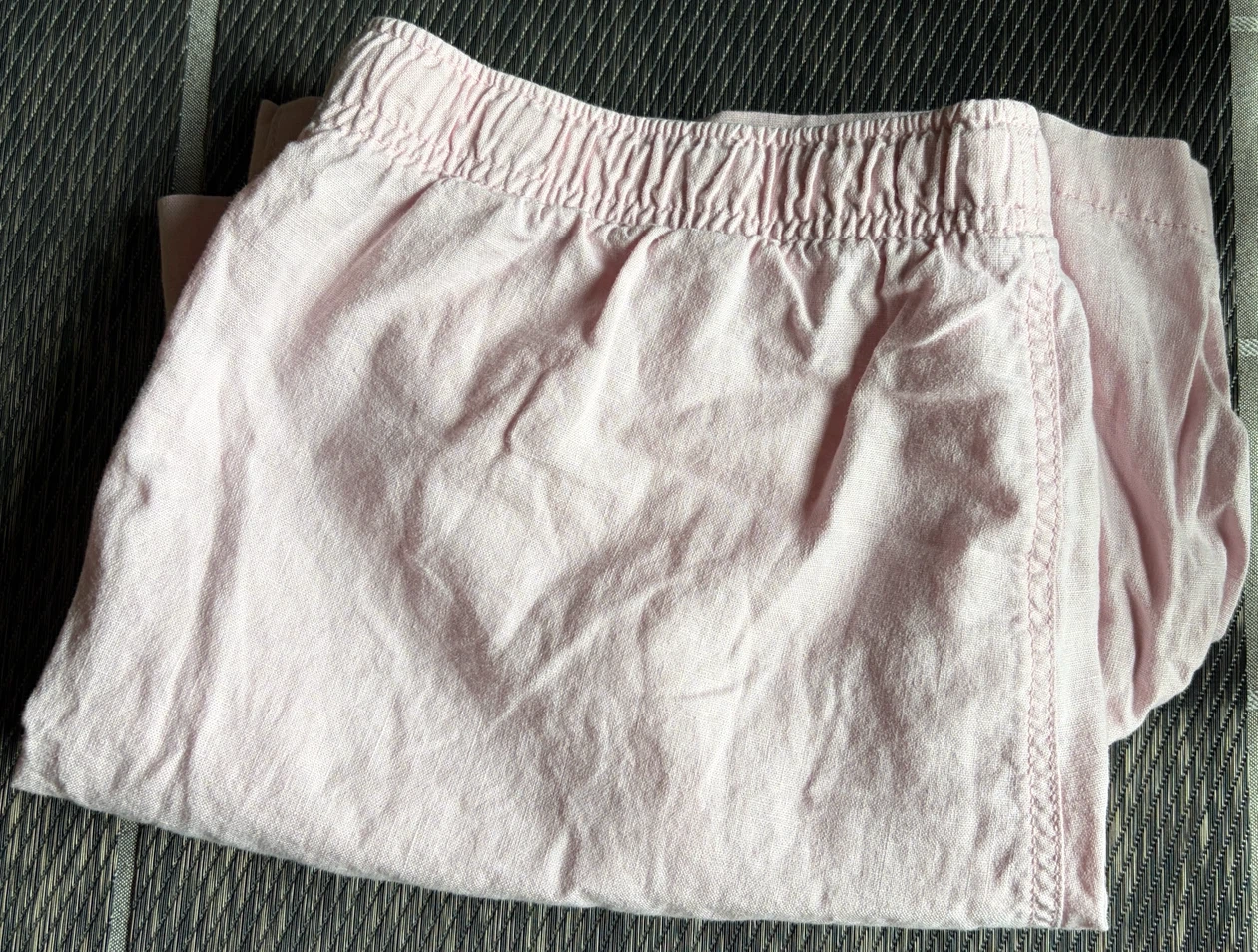 Old Navy Light Pink Linen-Blend Shorts