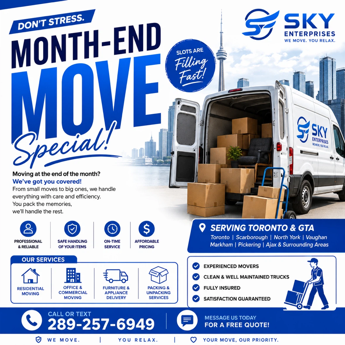 Moving and delivering in GTA