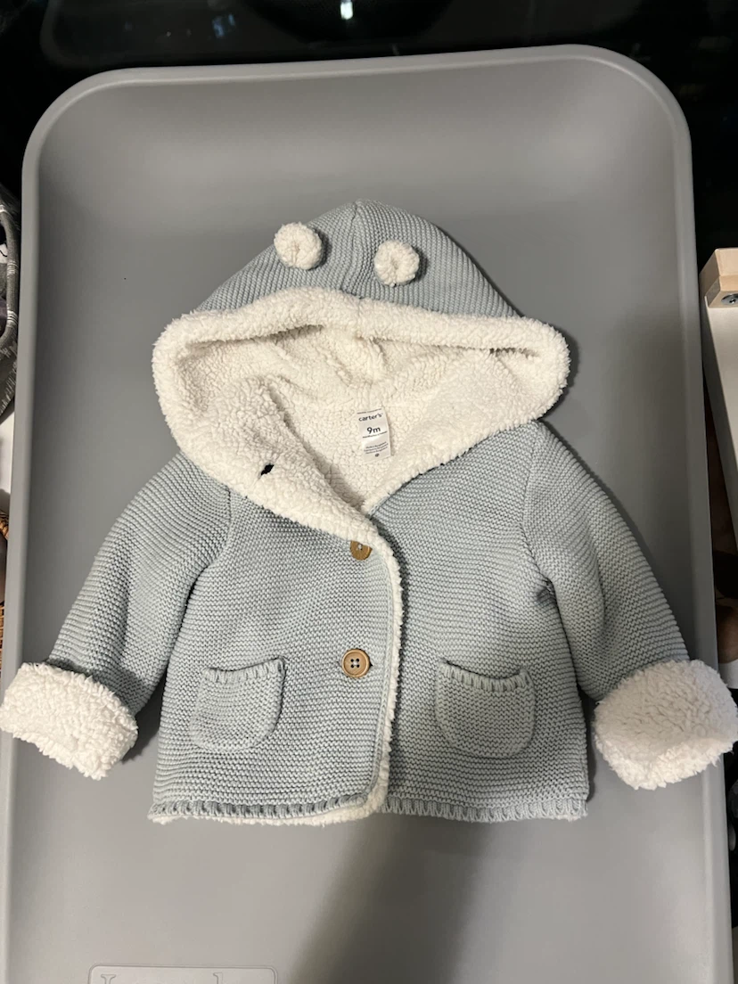 Carter's Sherpa-Lined Baby Cardigan