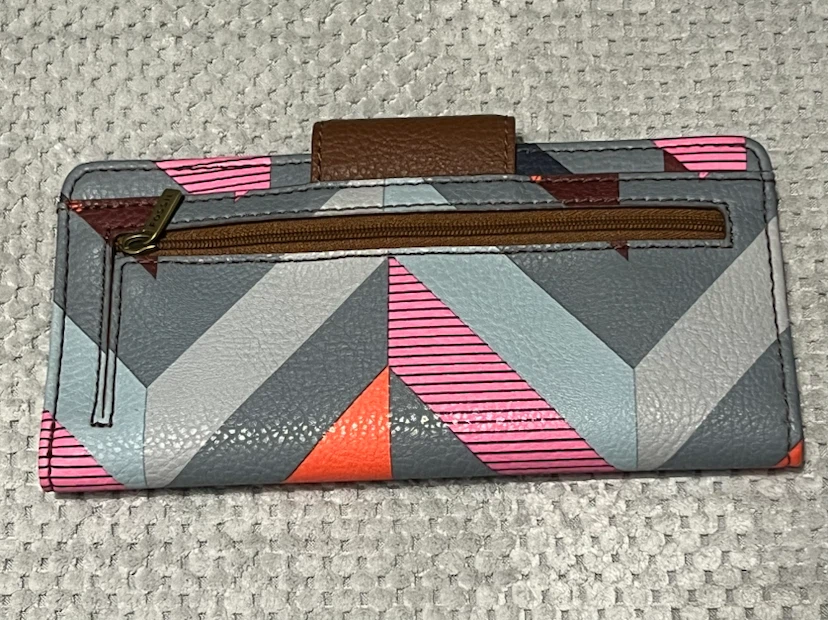 Fossil Geometric Pattern Long Wallet - photo 2