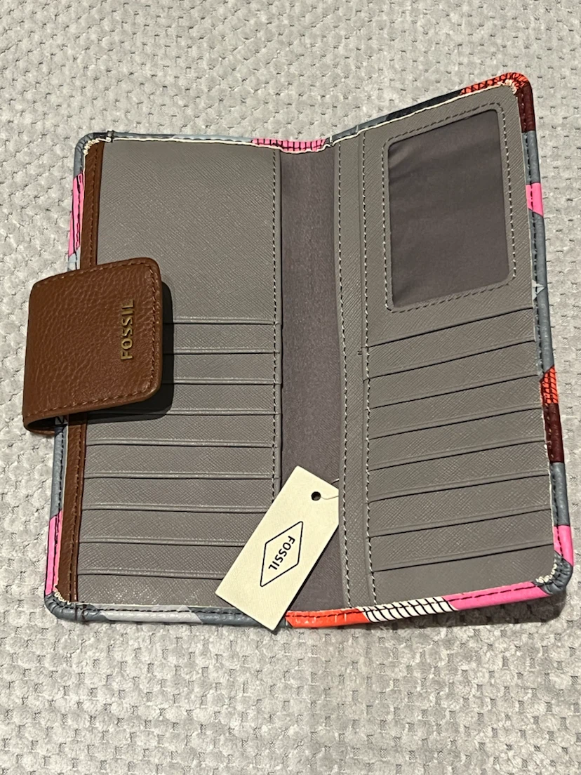 Fossil Geometric Pattern Long Wallet - photo 3