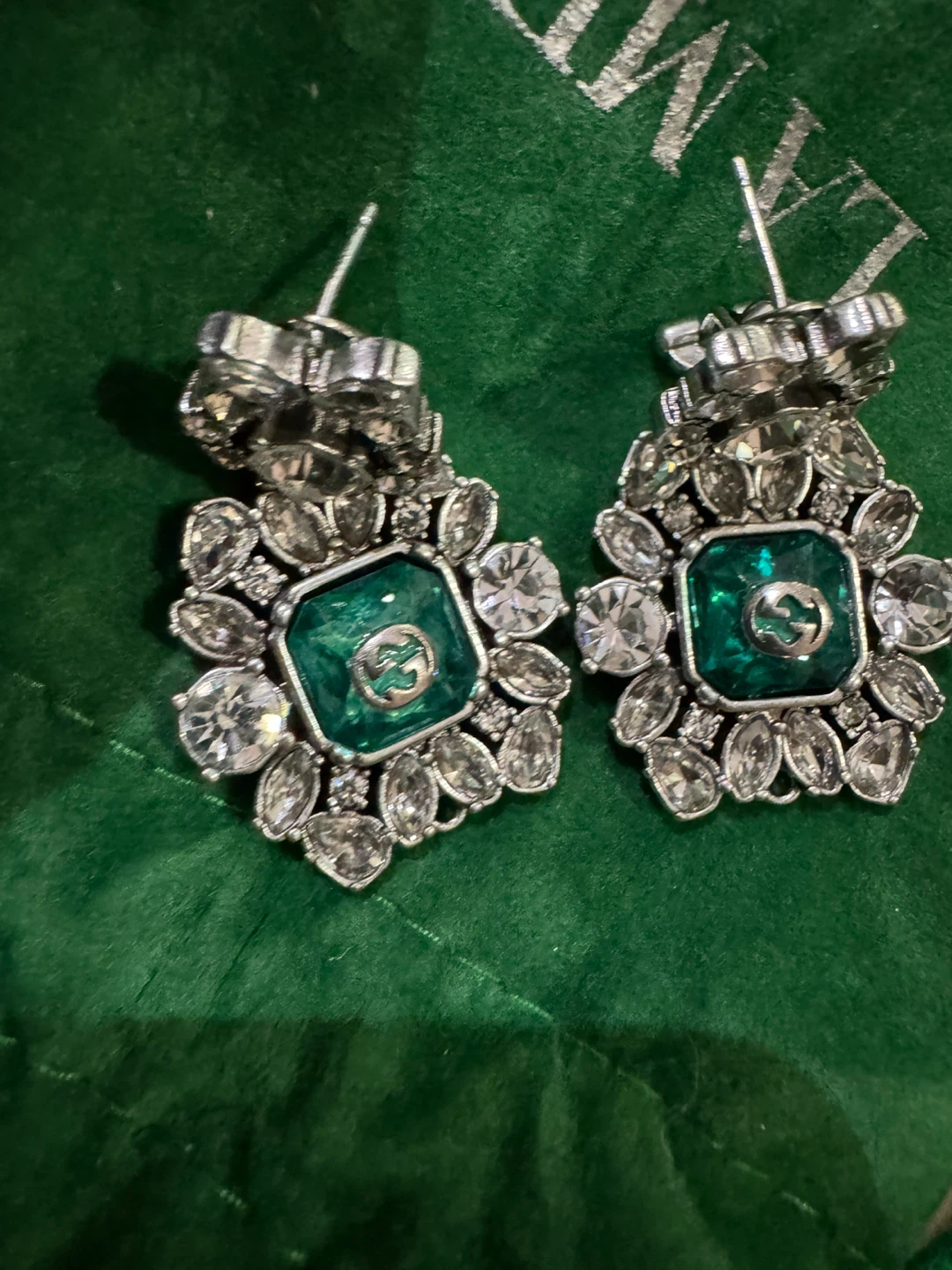 Gucci Crystal Emerald Earrings - photo 3
