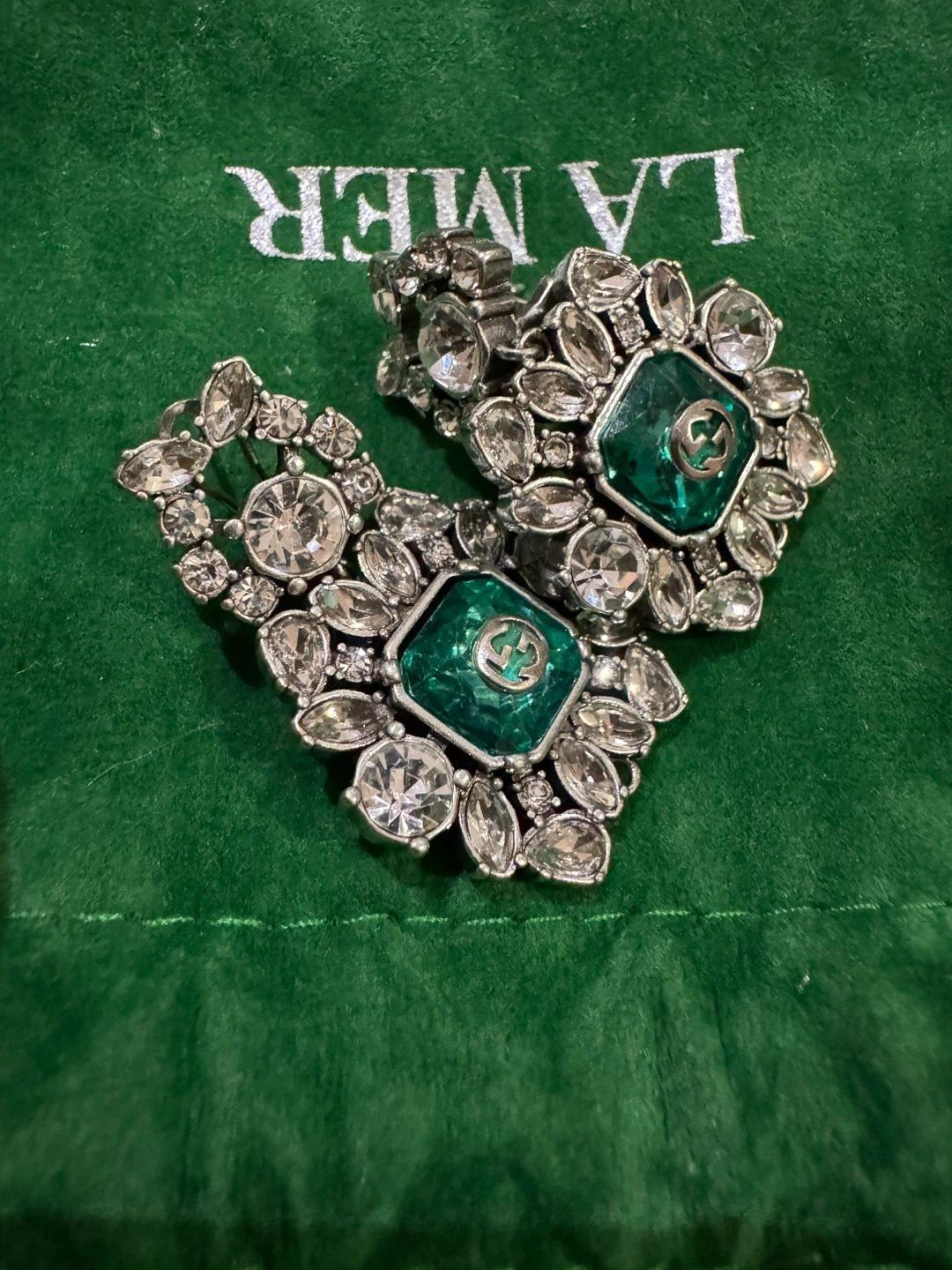 Gucci Crystal Emerald Earrings - photo 4