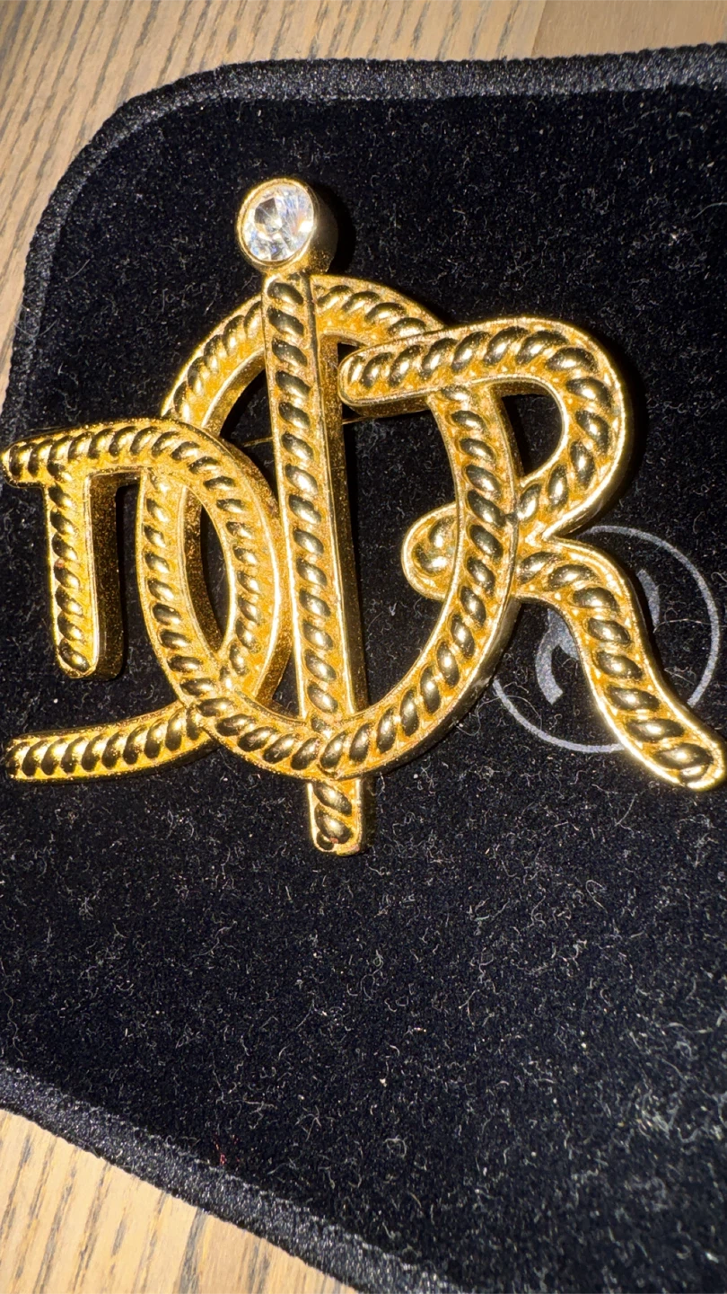 Christian Dior Logo Brooch - photo 2