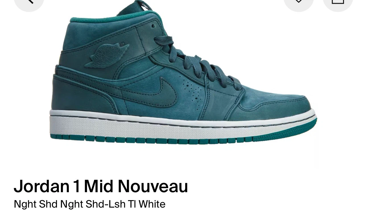 Jordan 1 Mid Nouveau Night Shade Sneakers - photo 2