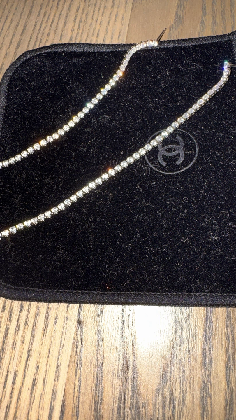 Crystal Rhinestone Tennis Necklace - photo 2