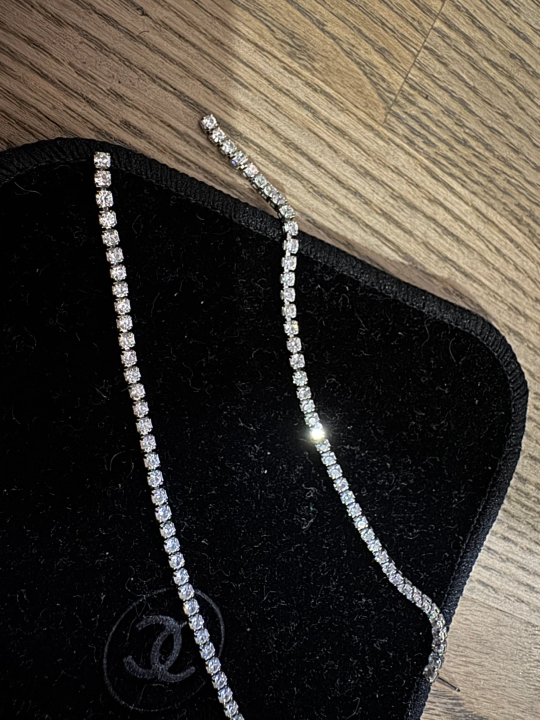 Crystal Rhinestone Tennis Necklace - photo 4
