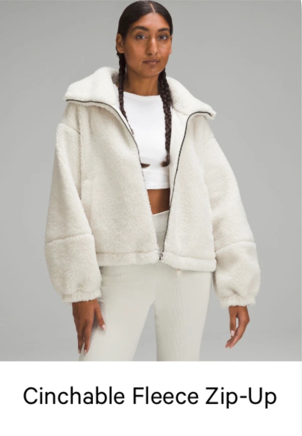 Lululemon Cinchable Fleece Zip-Up