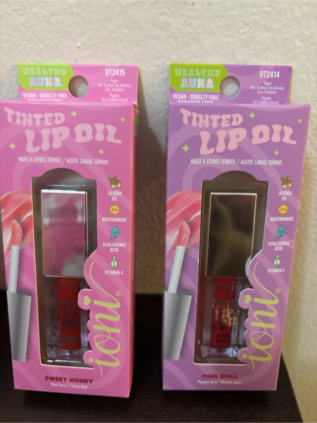 NEW-Ioni Healthy Aura Tinted Lip Oil Set
