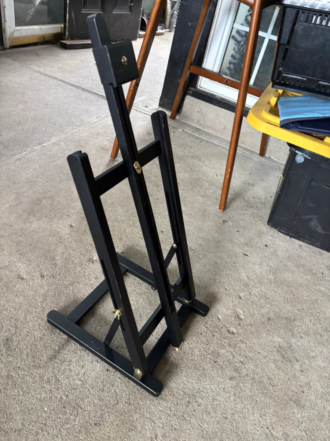 Black Wooden Tabletop Art Easel