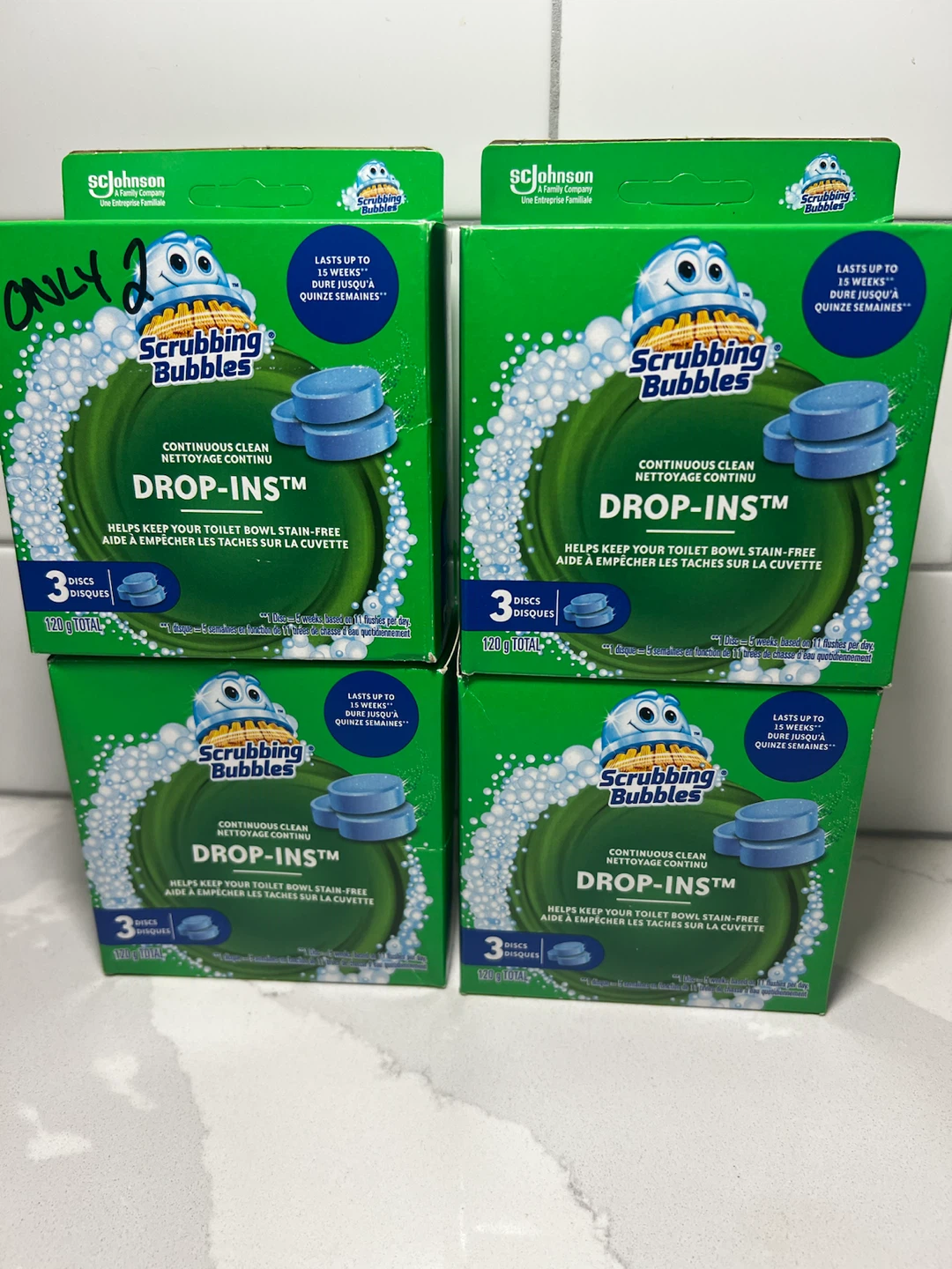 4 Boxes of Scrubbing Bubbles Drop-Ins