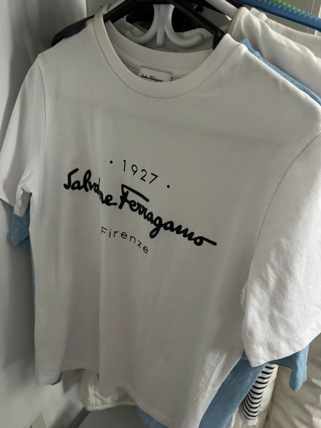 Authentic Size S Salvatore Ferragamo White T-Shirt - photo 2