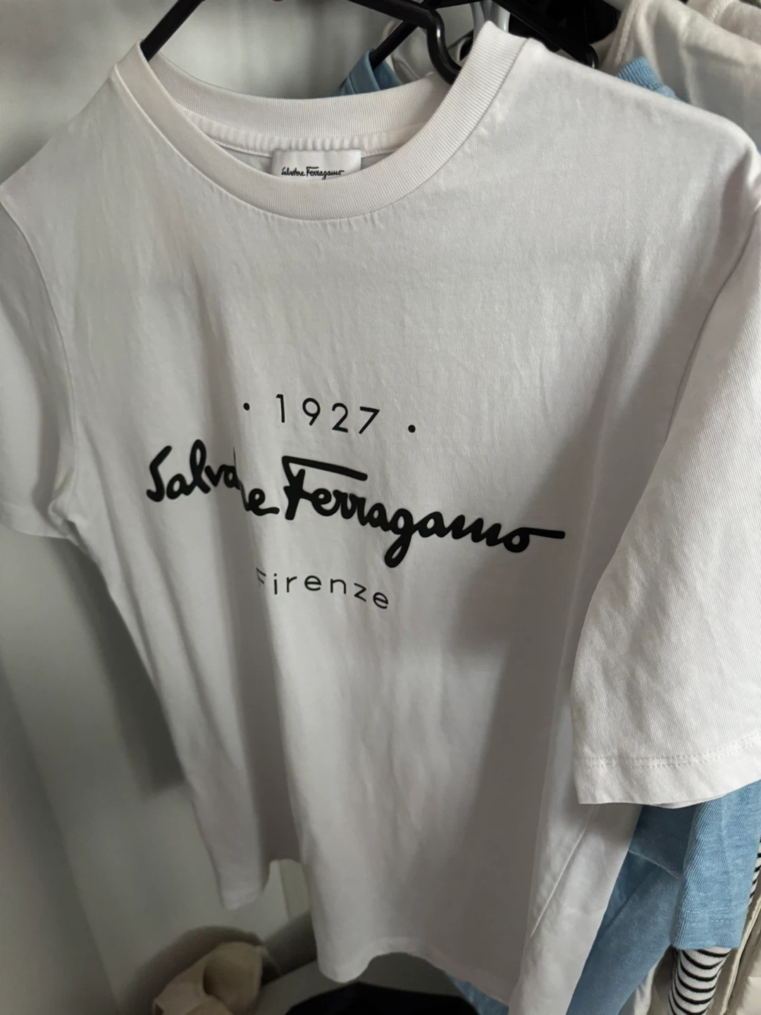 Authentic Size S Salvatore Ferragamo White T-Shirt - photo 3