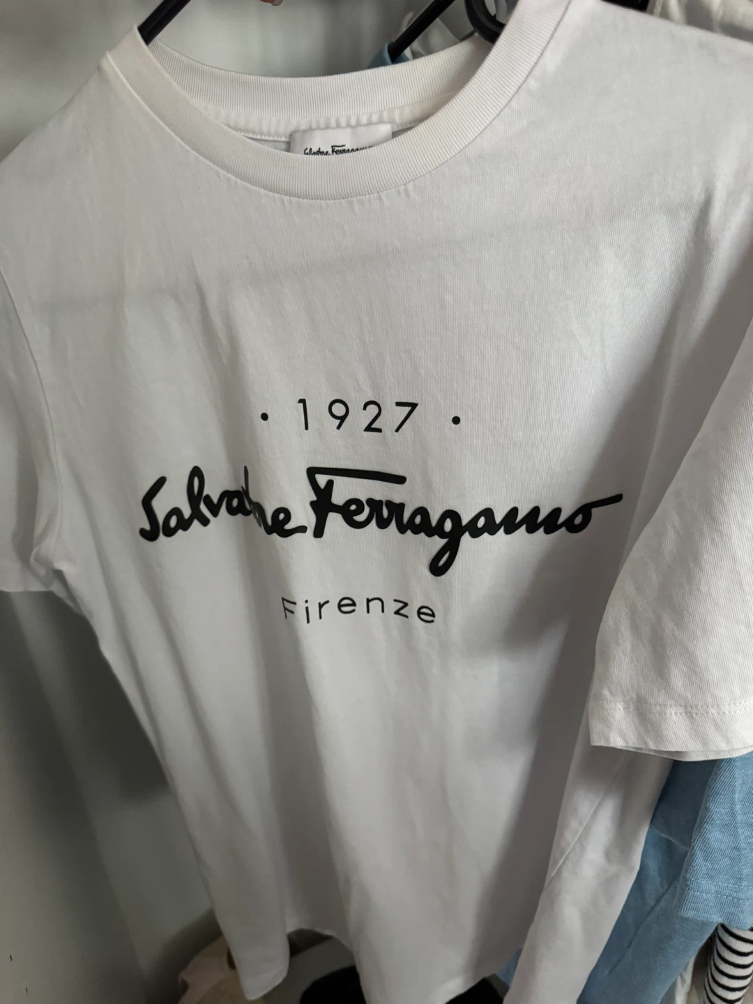Authentic Size S Salvatore Ferragamo White T-Shirt
