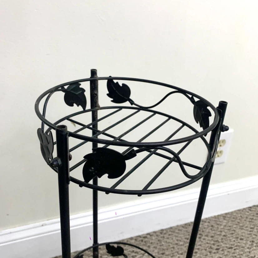 2 Tier Metal Plant Stand Indoor Outdoor Flower Pot Holder Decor - photo 4