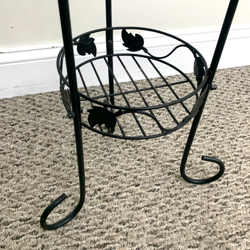 2 Tier Metal Plant Stand Indoor Outdoor Flower Pot Holder Decor - photo 5