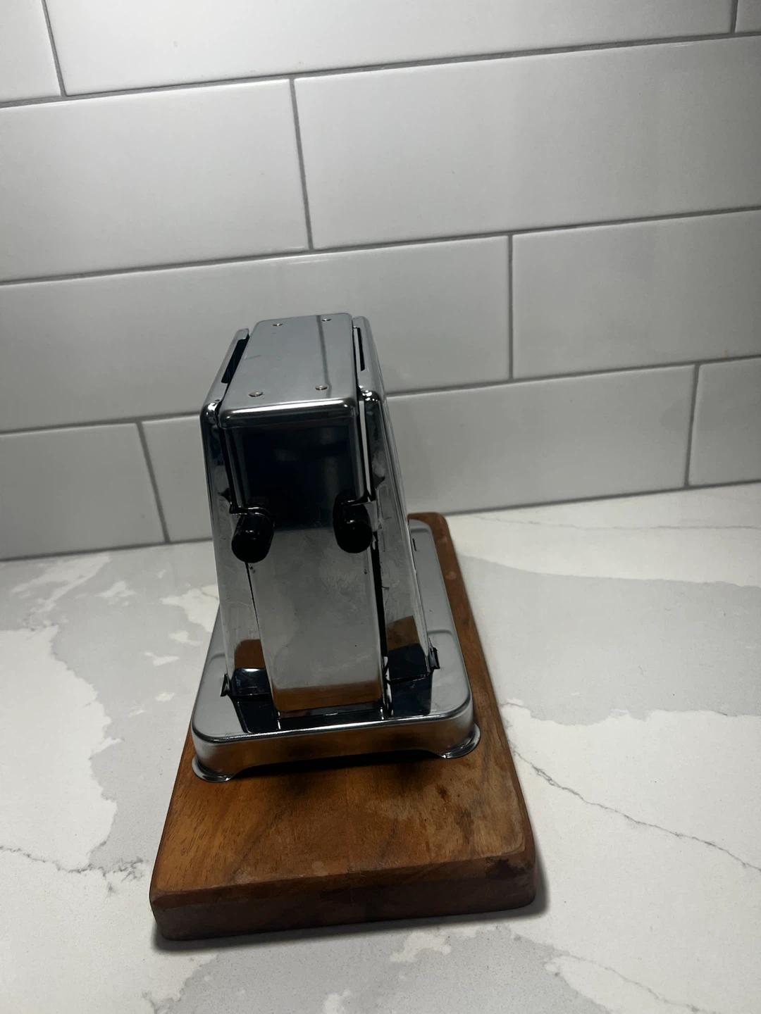Vintage Chrome Toastess side by side Toaster - photo 2