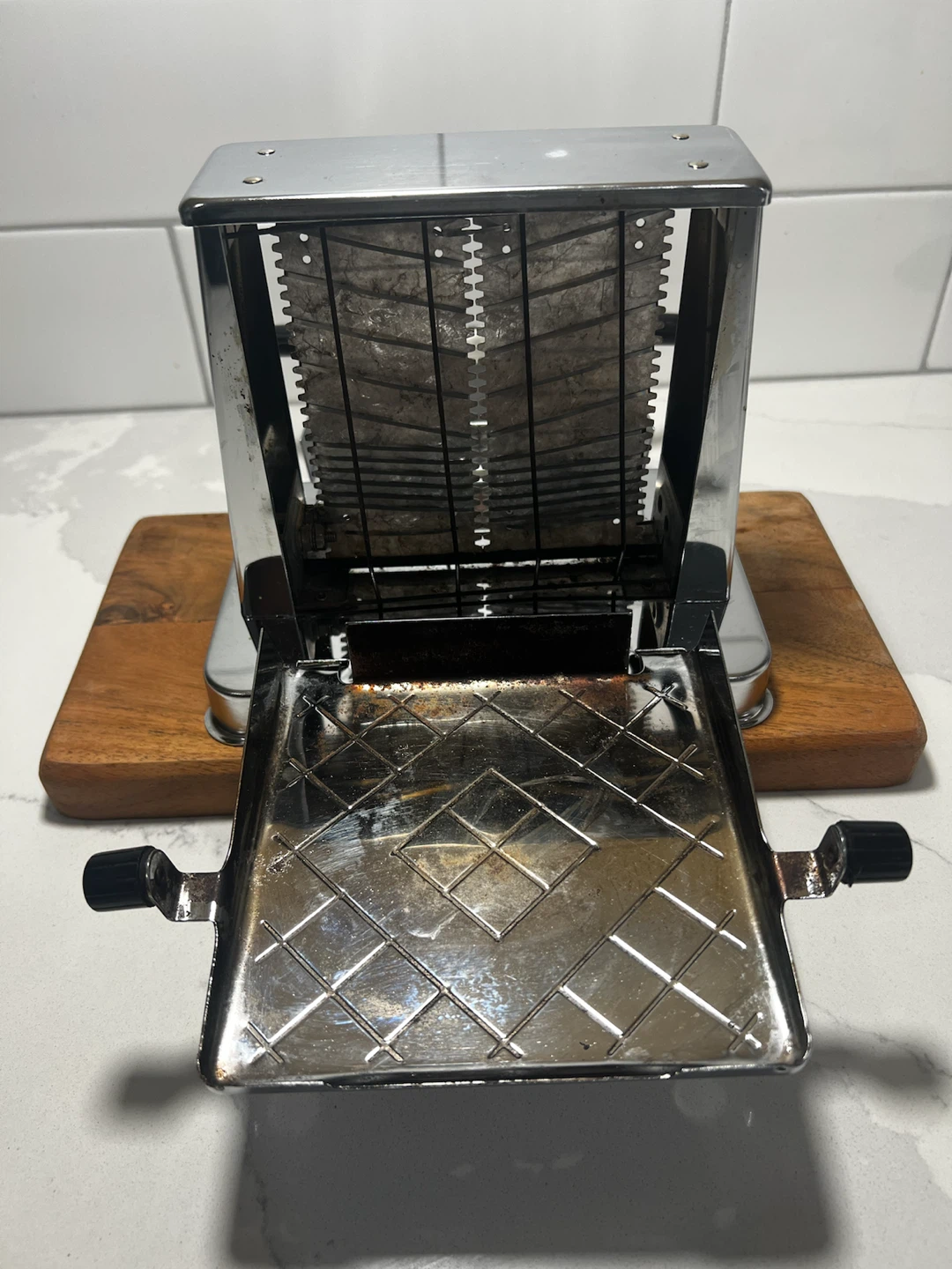 Vintage Chrome Toastess side by side Toaster - photo 4