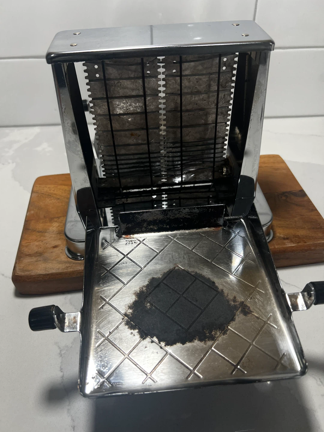 Vintage Chrome Toastess side by side Toaster - photo 5