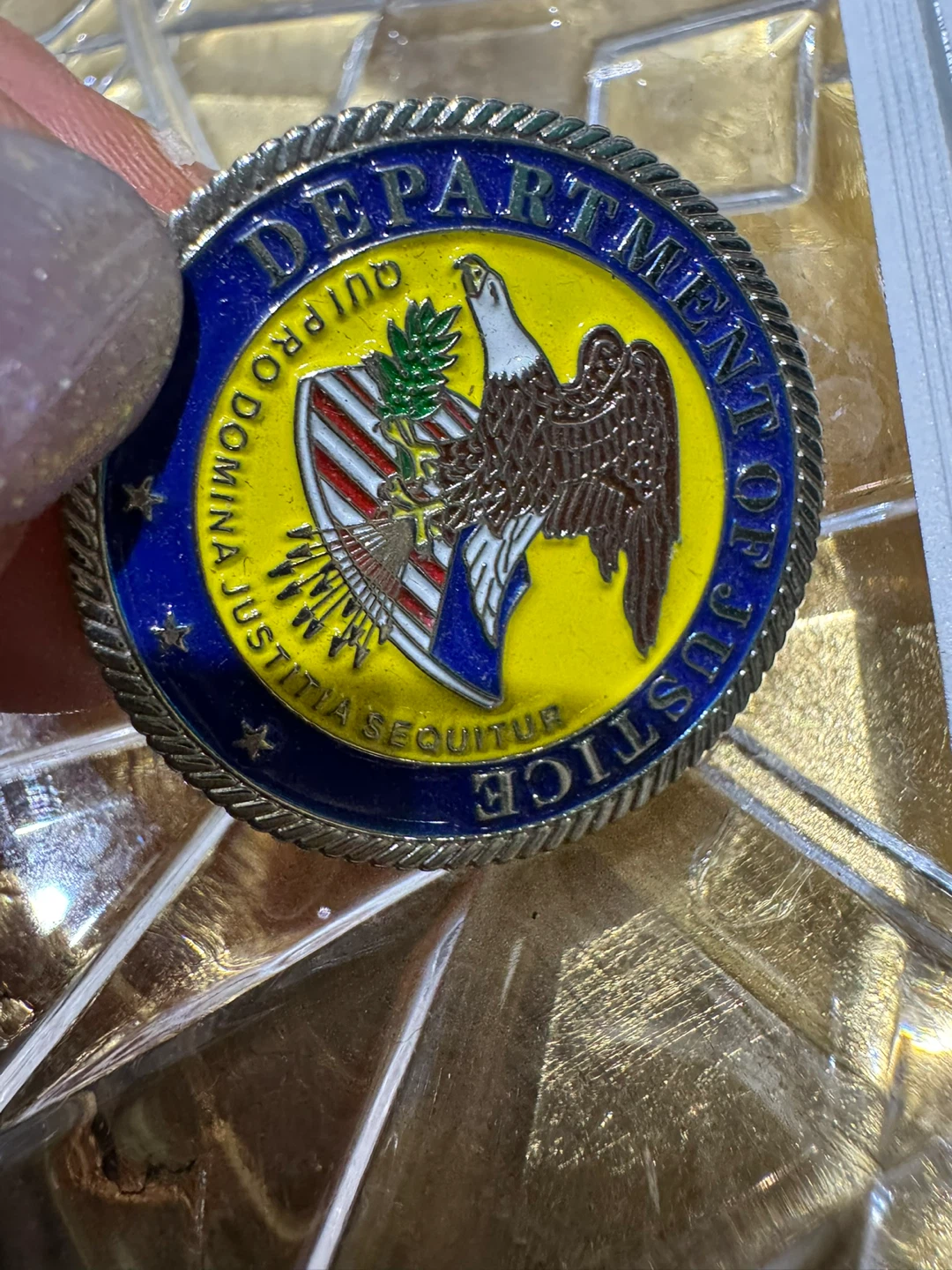 US Department of Justice Challenge Coin - photo 2