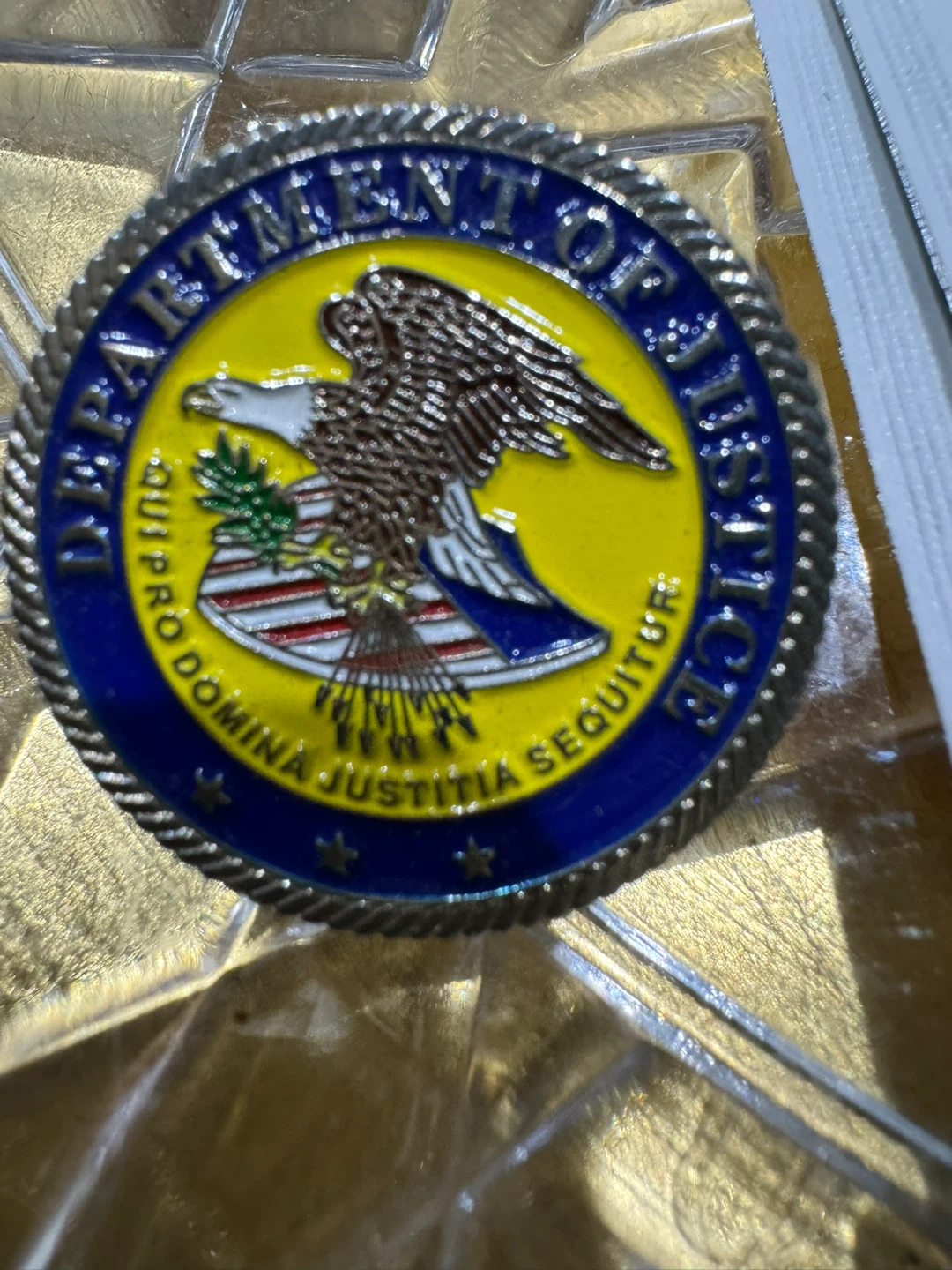 US Department of Justice Challenge Coin - photo 4