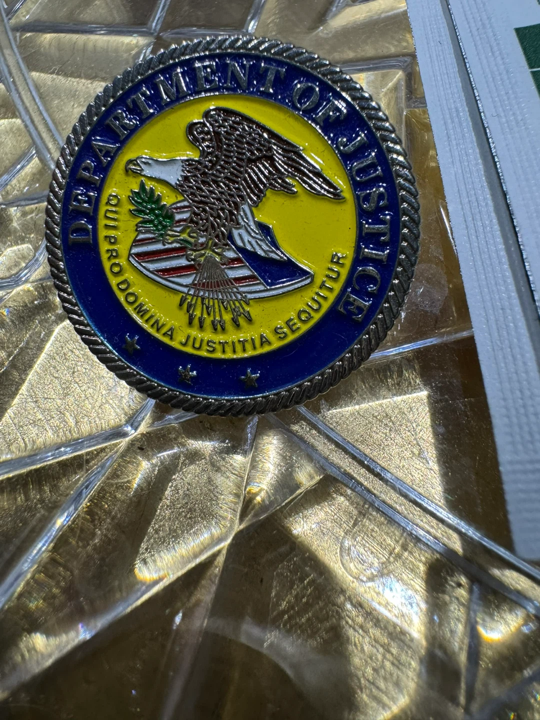 US Department of Justice Challenge Coin - photo 5
