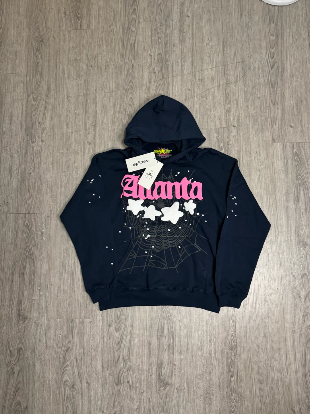 Sp5der Atlanta Hoodie Navy