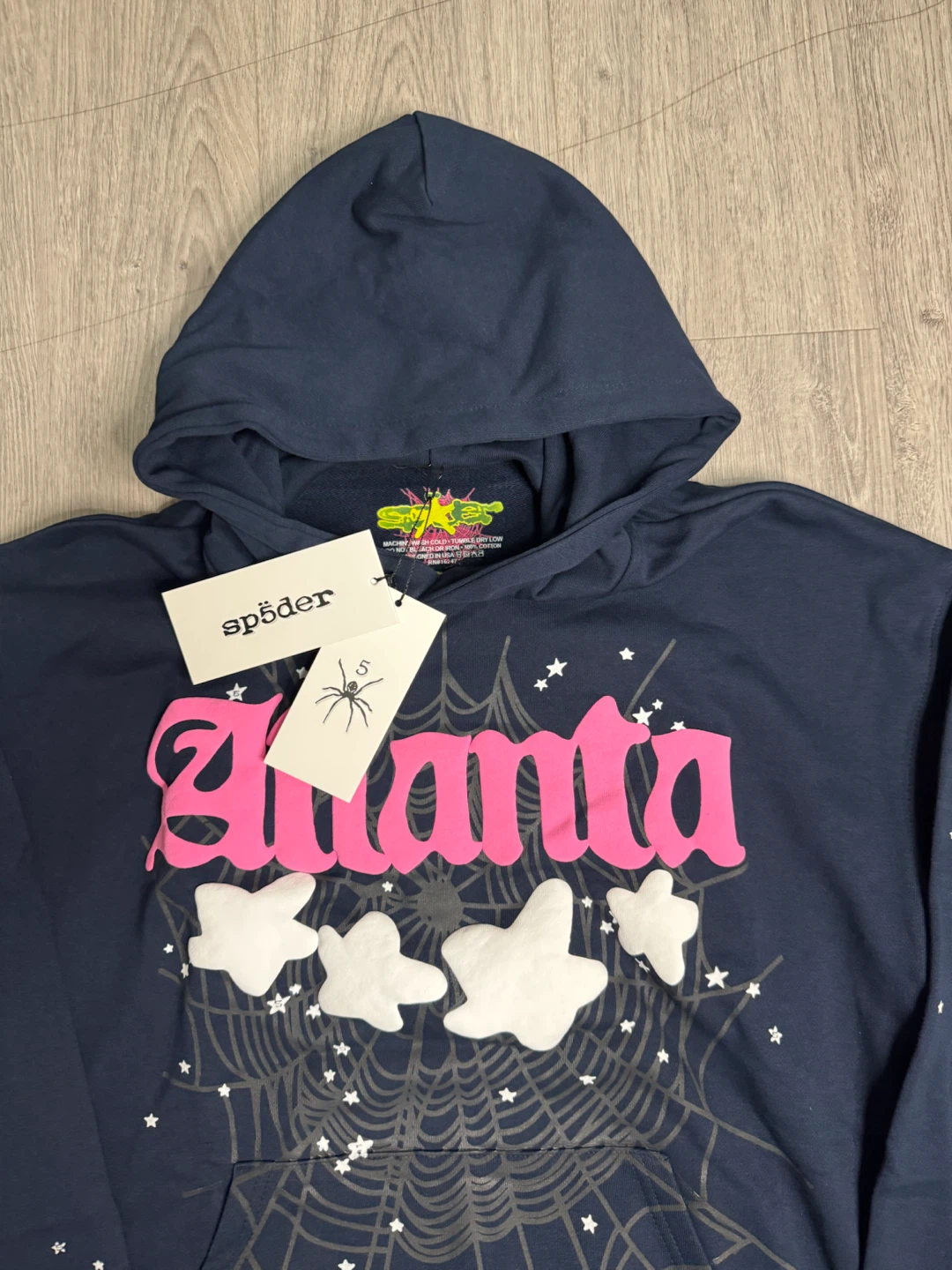 Sp5der Atlanta Hoodie Navy - photo 2