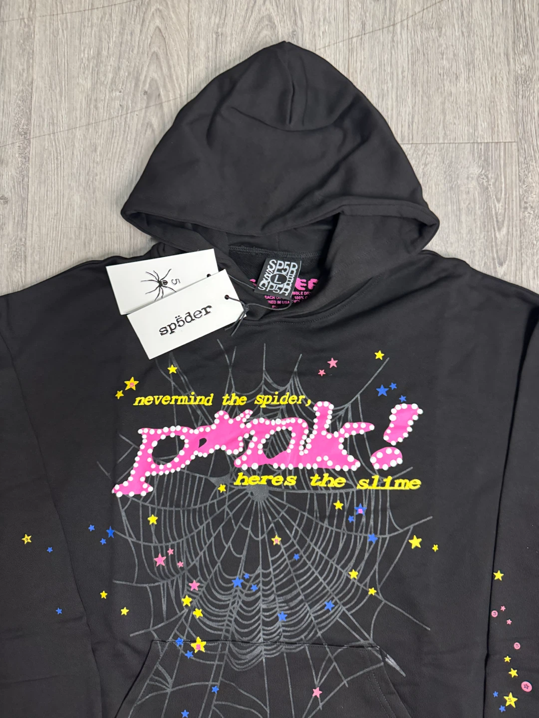 Sp5der Pink Slime Hoodie - photo 2