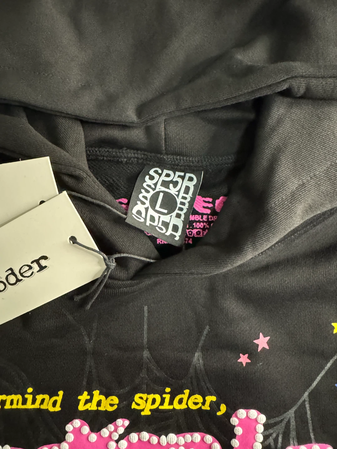Sp5der Pink Slime Hoodie - photo 3