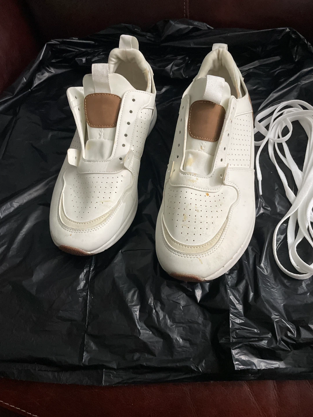 White and Tan Casual Sneakers - photo 2