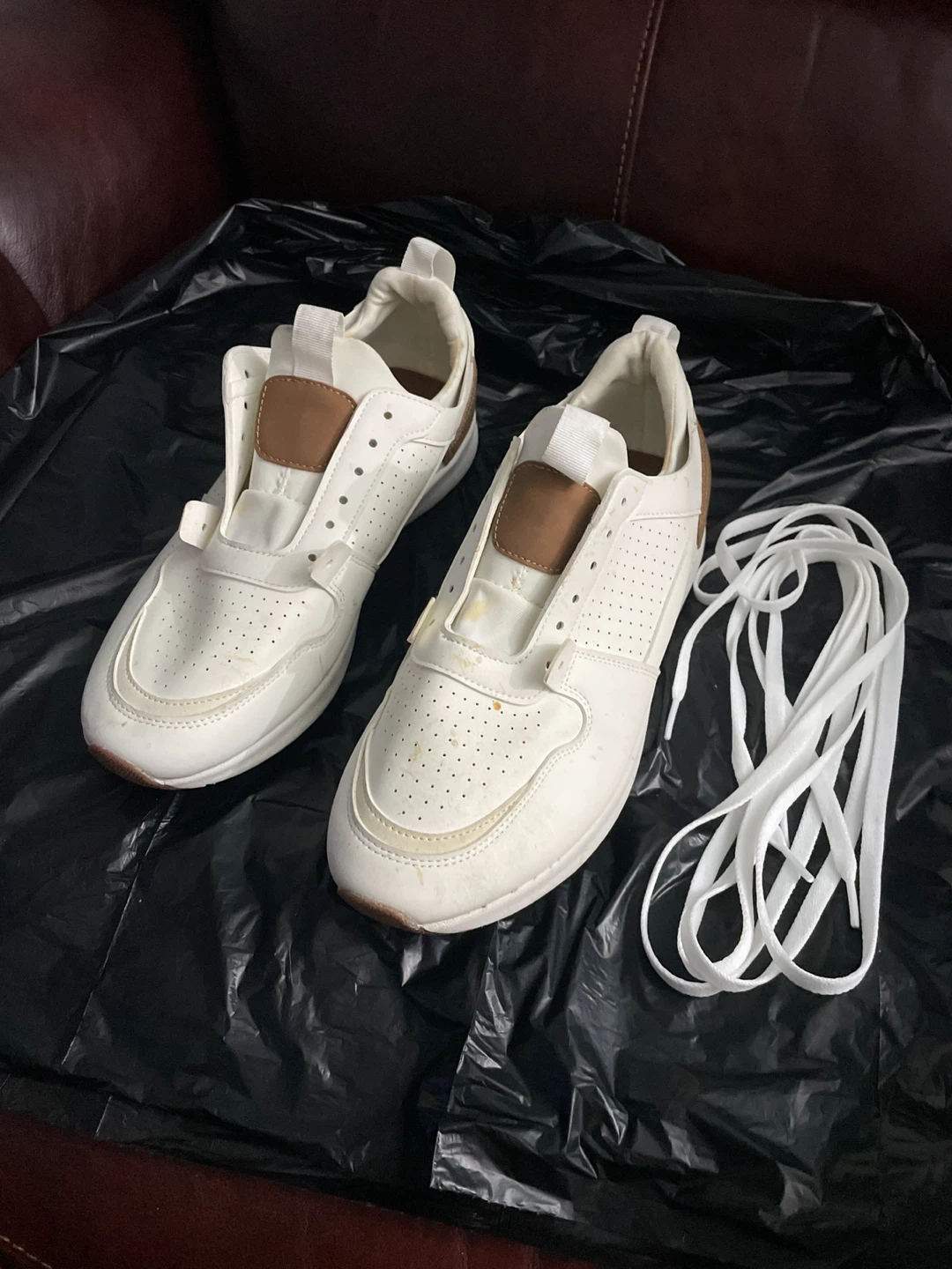 White and Tan Casual Sneakers - photo 3