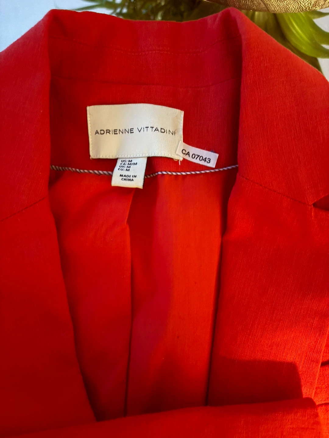 Adrienne Vittadini Red Blazer