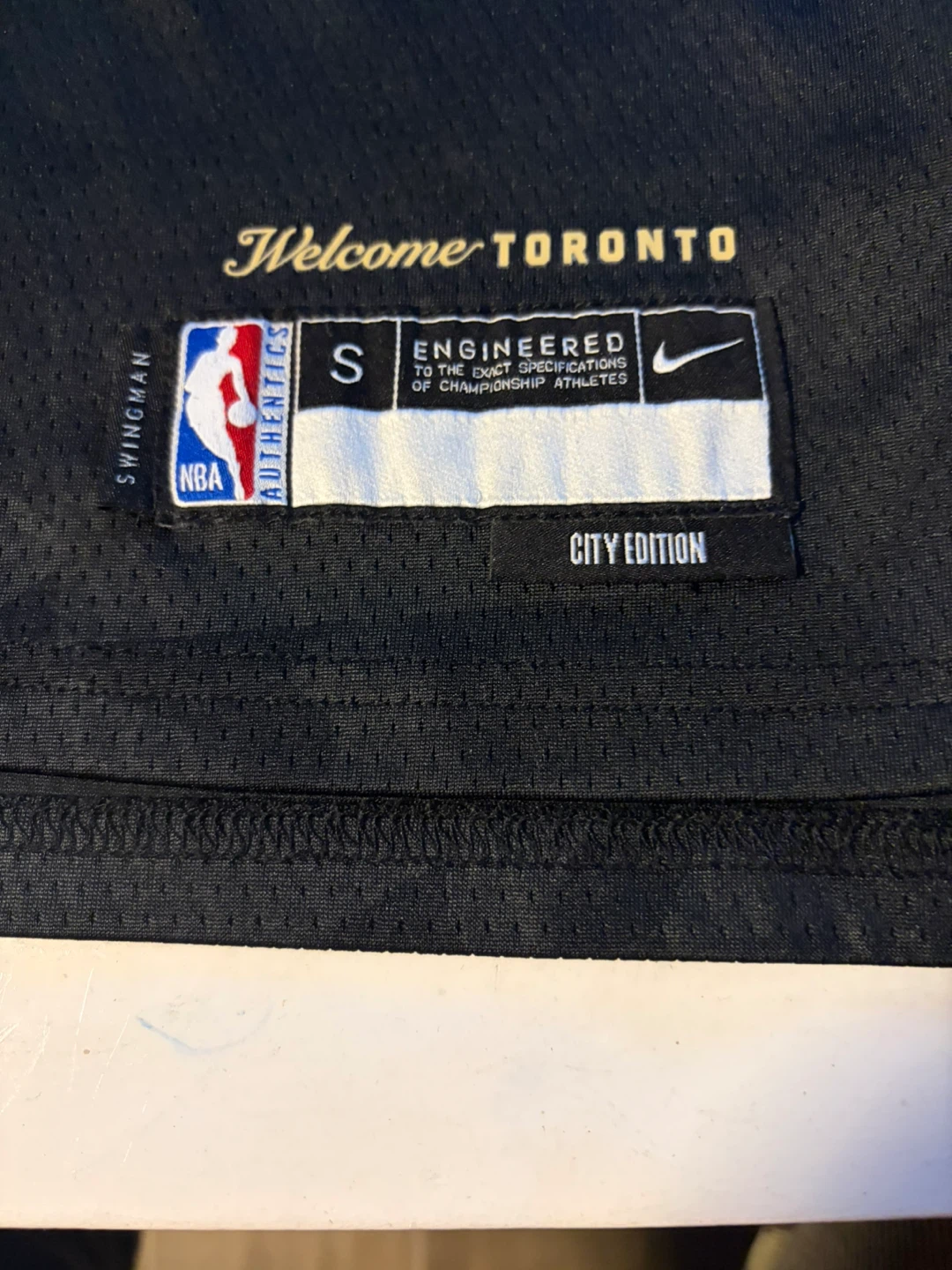 Nike Toronto Raptors City Edition Jersey, Size Small