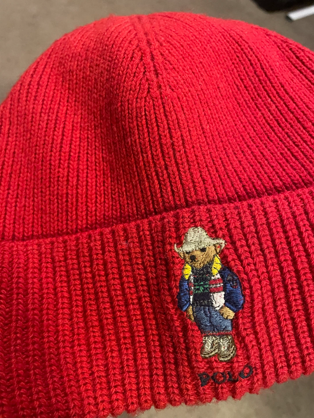 Polo Ralph Lauren Red Bear Beanie - photo 3