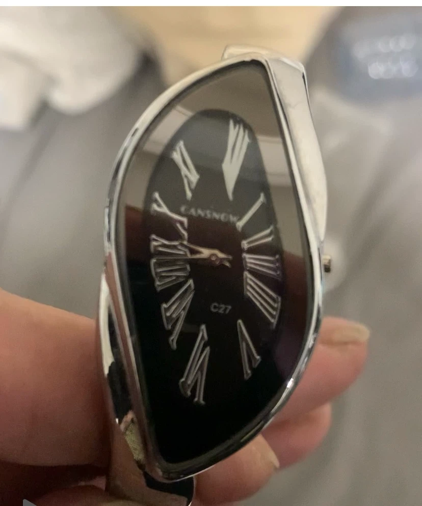 CANSNOW C27 Silver Tone Bangle Watch