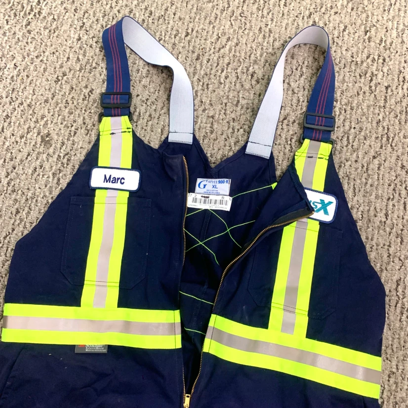 Safety Work Overalls XL Reflective Hi Vis Coveralls Workwear - photo 2