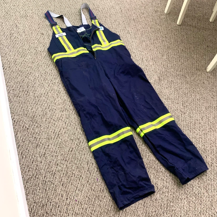 Safety Work Overalls XL Reflective Hi Vis Coveralls Workwear - photo 3