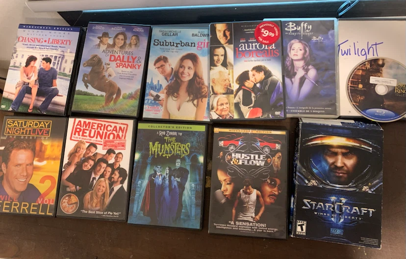 Collection of 10 Assorted DVD and PC Games