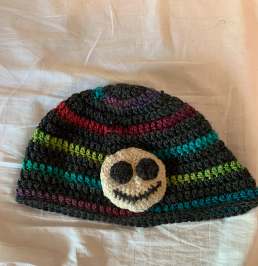 Handmade Jack Skellington Crochet Hat