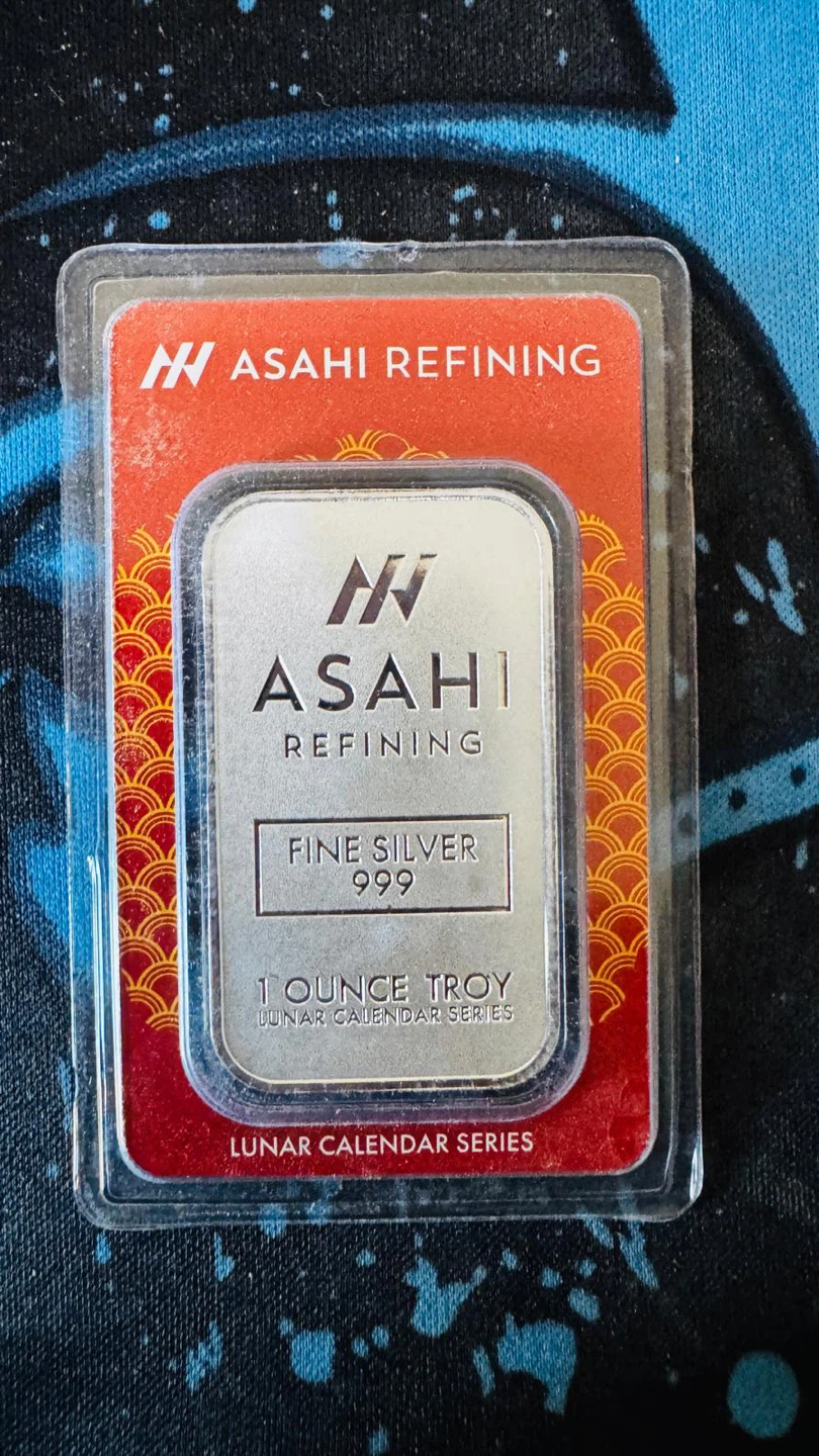 Asahi Refining 1 oz Year of the Snake Silver Bar - photo 2