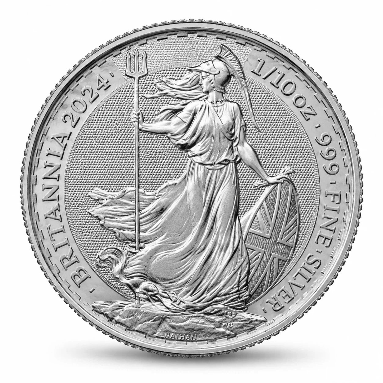 2024 Royal Mint Britannia 1/10 oz Silver Coin Tubes