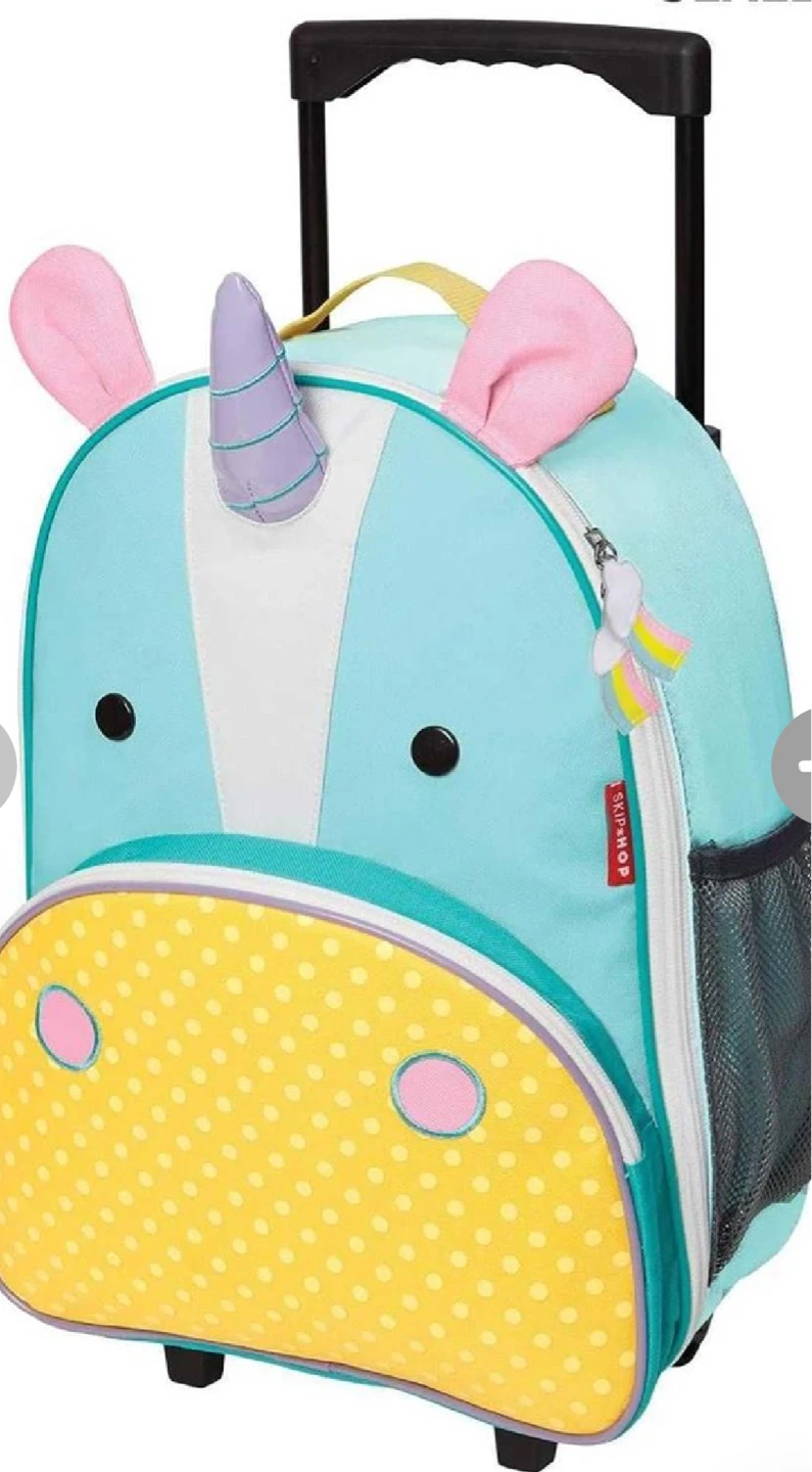 Skip Hop Zoo Kids Unicorn Rolling Backpack