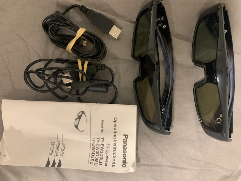 Two pairs of Panasonic Viera 3D glasses - photo 2