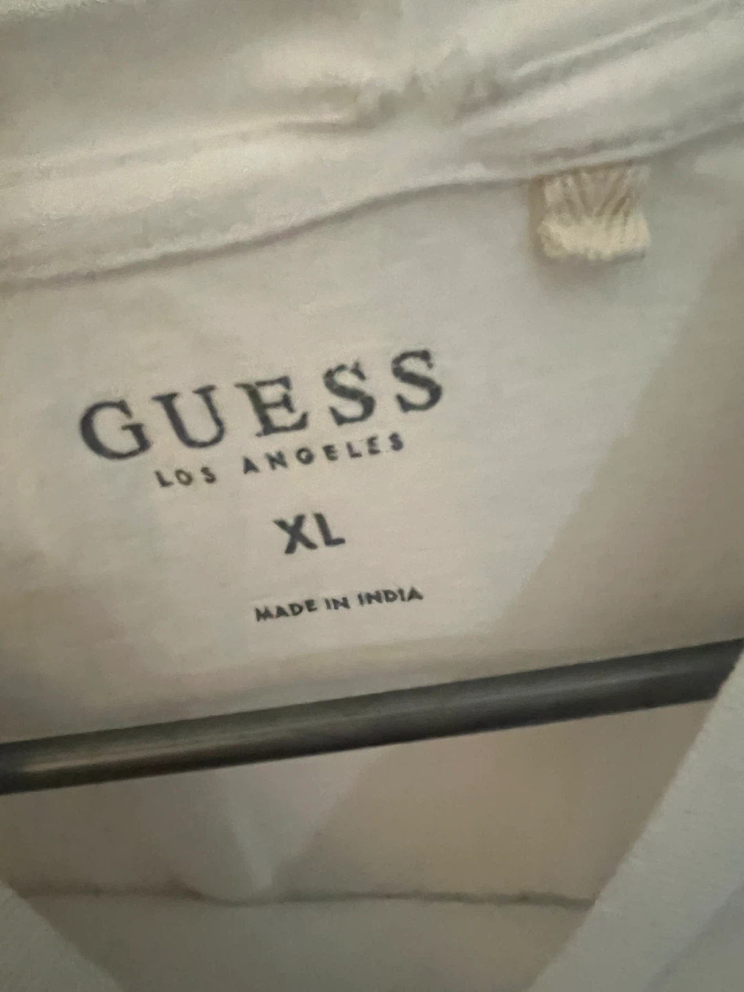 GUESS White Cotton T-Shirt size XL - photo 3