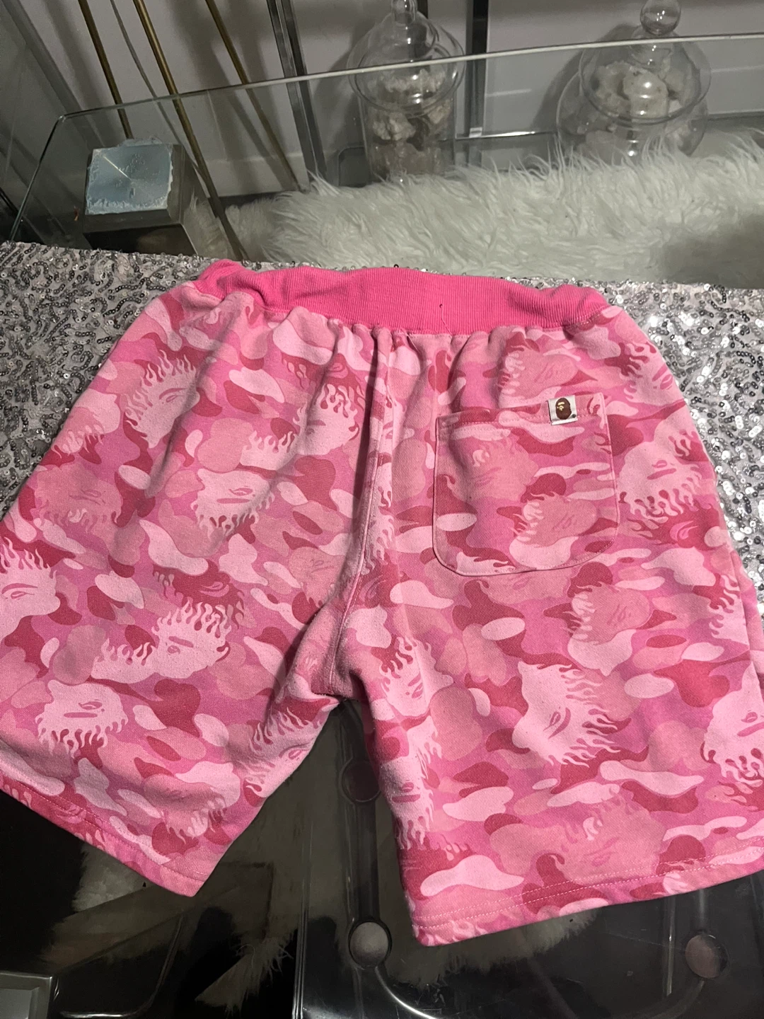 A Bathing Ape Pink Camo Shorts size XL - photo 4