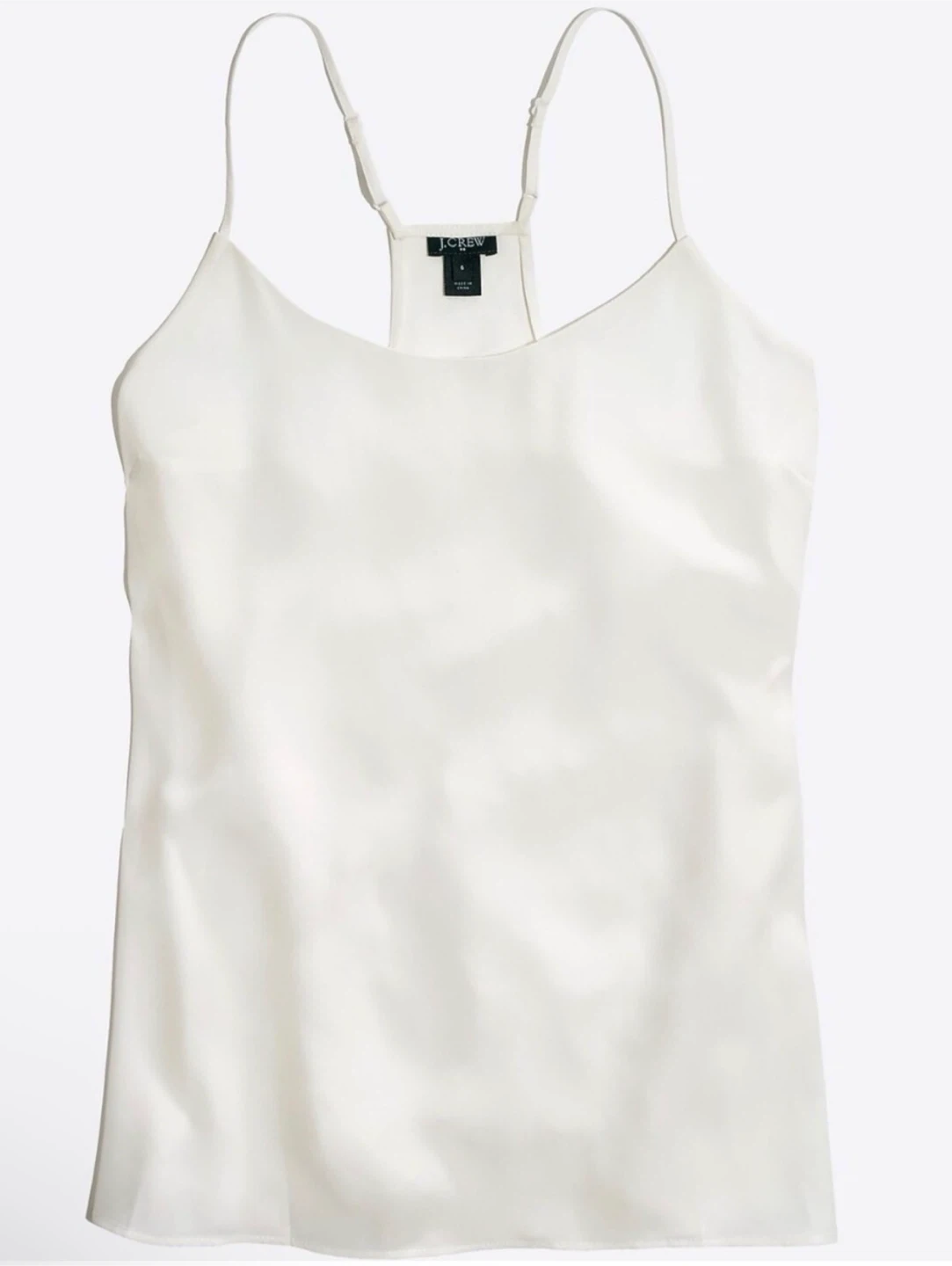 J. Crew Racerback Camisole - Ivory White - US 4