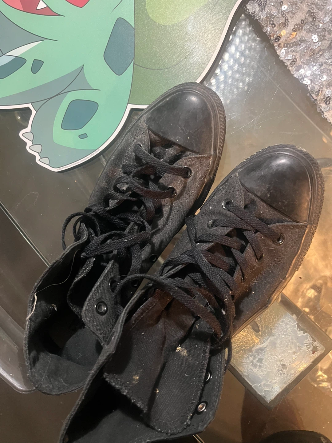 Converse All Star High Tops Black size 11.5 - photo 5